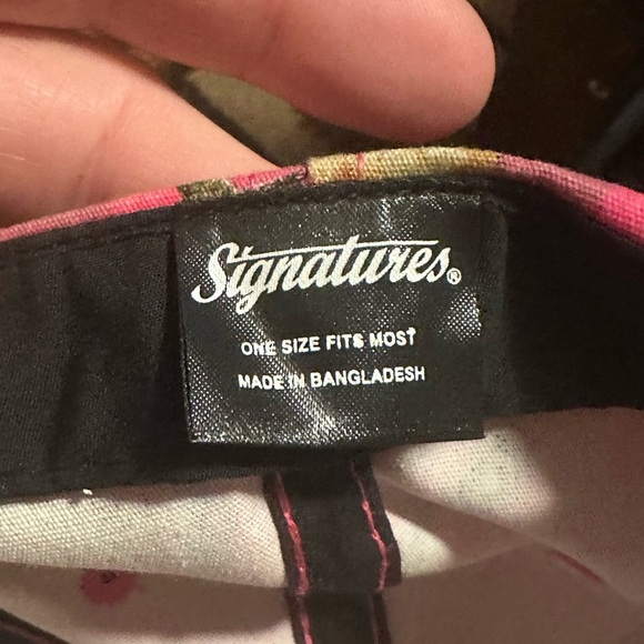 Mossy Oak Pink Camo Baseball Hat Cap Adjustable Strapback Camoflauge - Picture 4 of 4